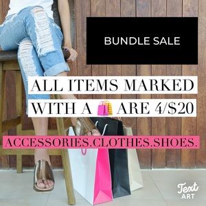 🛍🛍 4/$20 BUNDLE SALE 🛍🛍